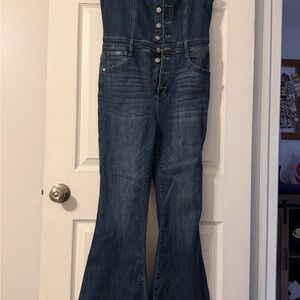 Insane Gene Classic Blue Denim Women's Overalls